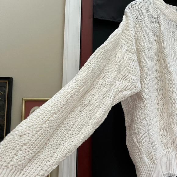 Vintage Beige Checker Sweater - Picture 4 of 8